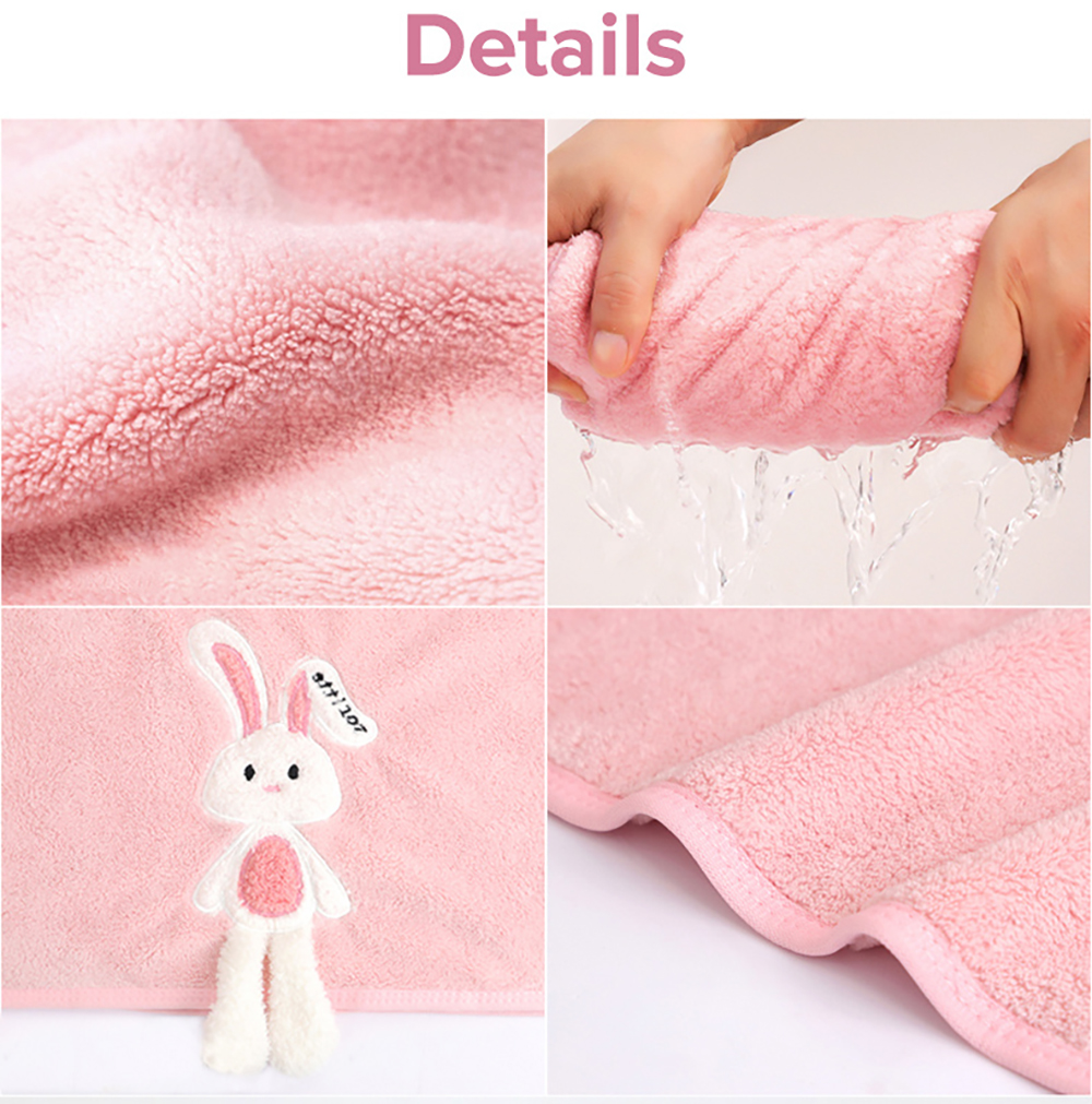 Cute Bunny Drying Hair Towel-12